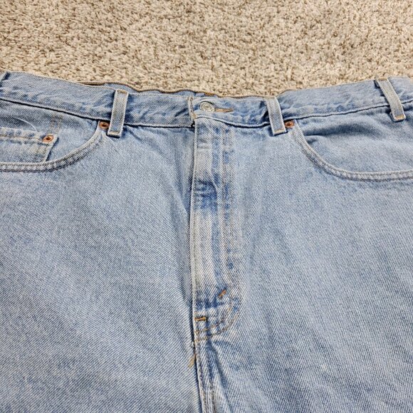 Vintage Levi’s 505 Denim Shorts Mens 38 Dad Light Wash - Picture 2 of 9